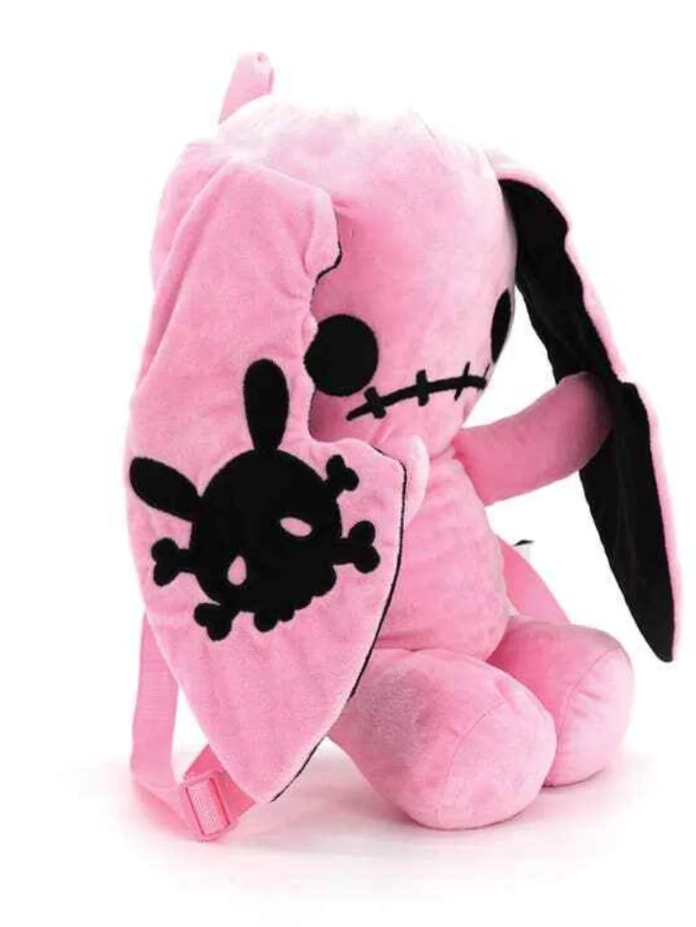 Sleepyville Critters Naughty Pink Bunny Stuffed Backpack